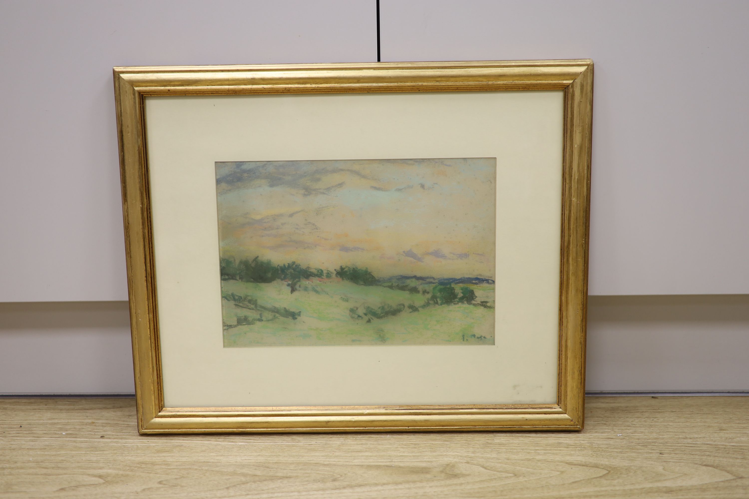 Paul Maze (1887-1979), pastel, Open landscape, signed, 22 x 32cm